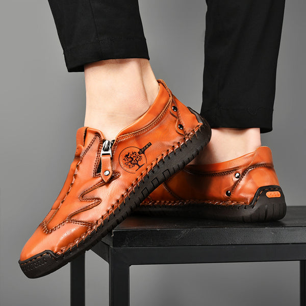 kaegreel handmade leather shoes 31345 red brown