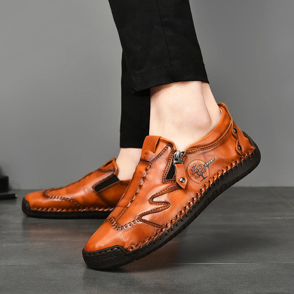kaegreel handmade leather shoes 31345 red brown