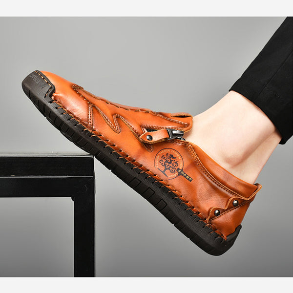 kaegreel handmade leather shoes 31345 red brown