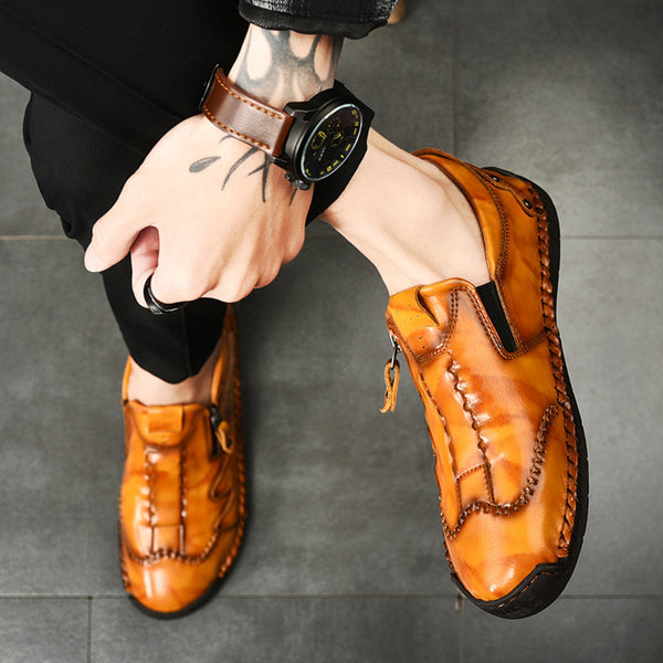 kaegreel handmade leather shoes 31345 yellow brown