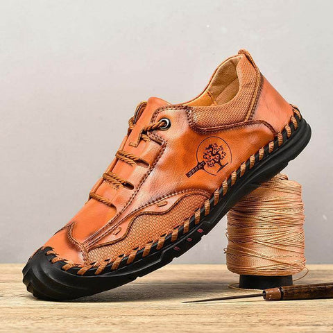 Negocio masculino zapato de cuero hecho a mano de alta calidad