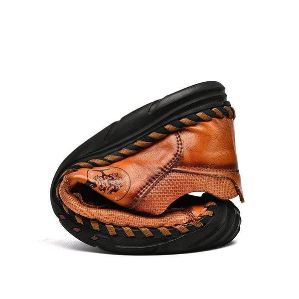 Negocio masculino zapato de cuero hecho a mano de alta calidad