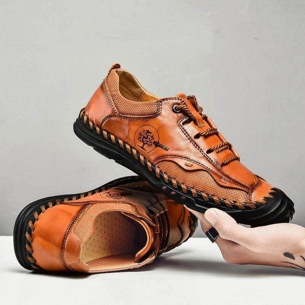 Negocio masculino zapato de cuero hecho a mano de alta calidad