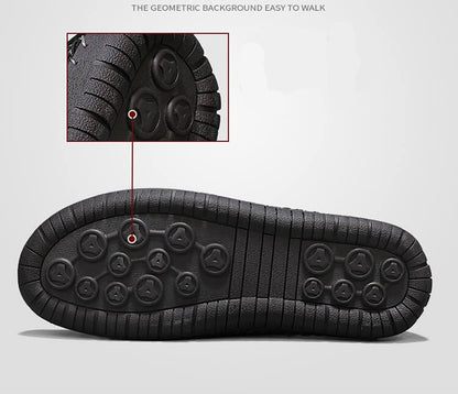 2024 春季新款外贸亚马逊热销男士休闲鞋户外真皮手工大码豆豆鞋