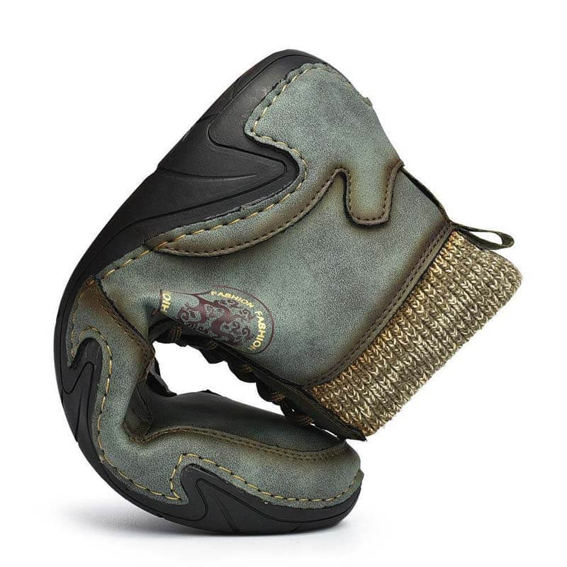 Stivaletti per caviglia in pelle morbida in morbida antiscivolo per uomo Kaegreel