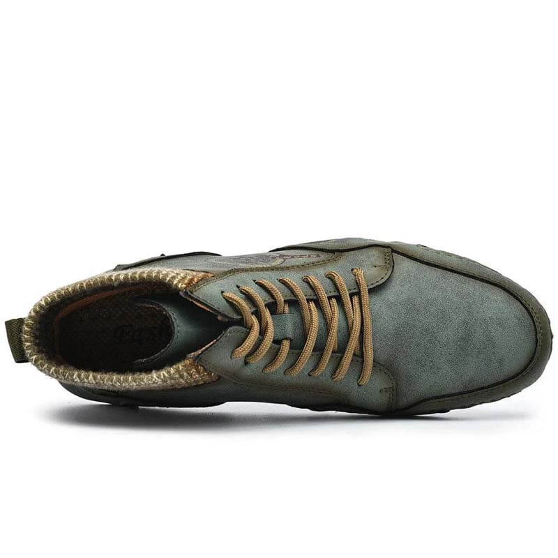 Stivaletti per caviglia in pelle morbida in morbida antiscivolo per uomo Kaegreel