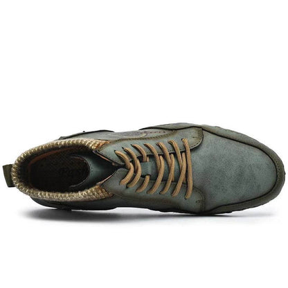 Stivaletti per caviglia in pelle morbida in morbida antiscivolo per uomo Kaegreel