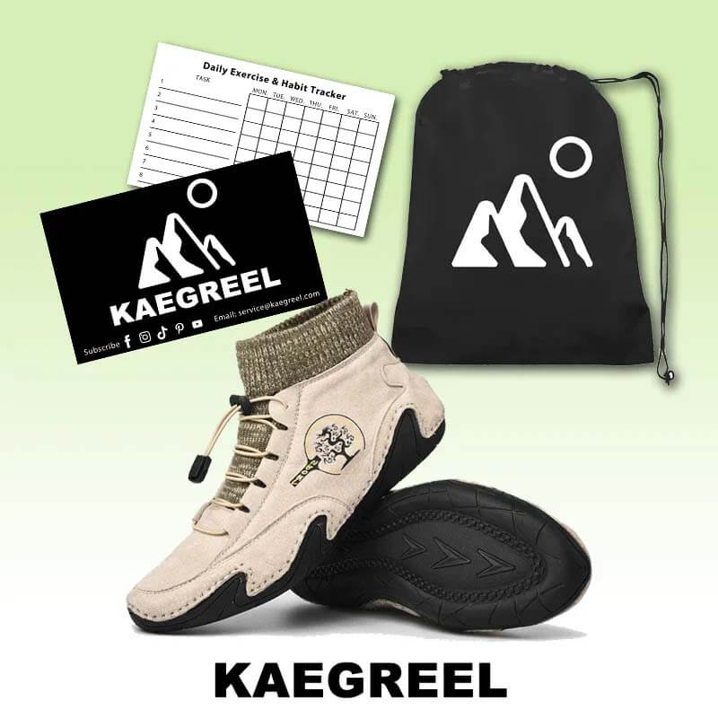 Bottines à chaussettes moelleuses à la main pour hommes Kaegreel