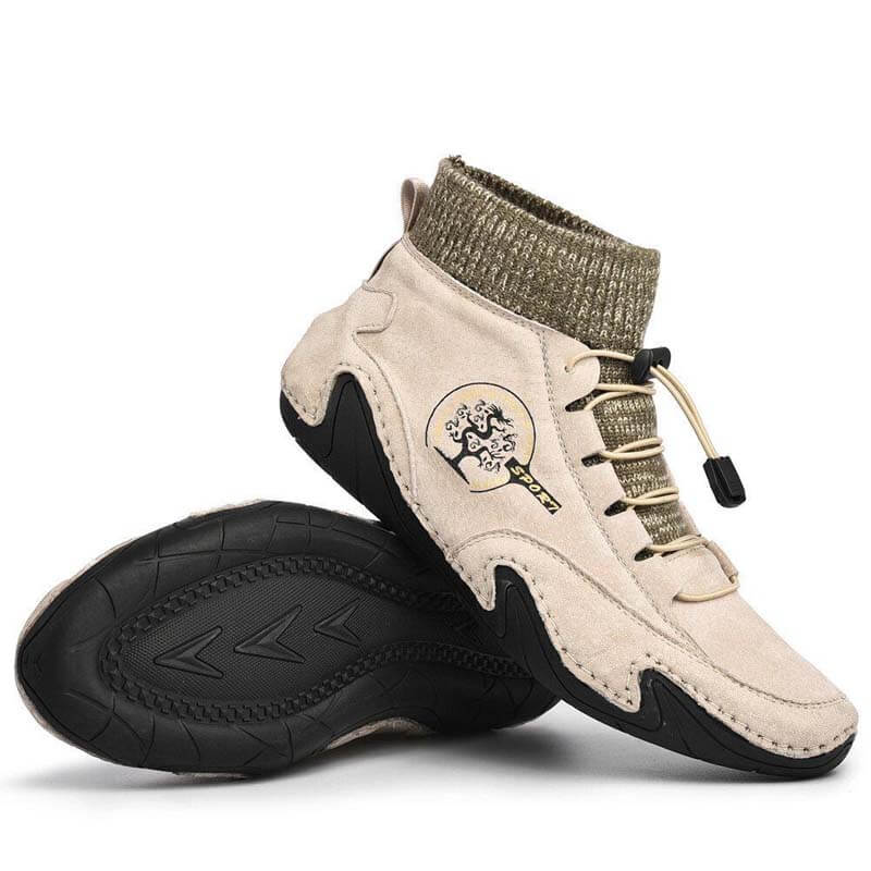 Bottines à chaussettes moelleuses à la main pour hommes Kaegreel