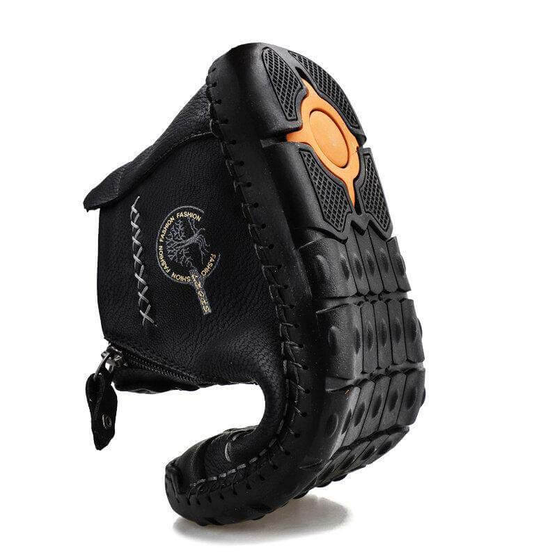 Herrenweinlese-Hand-Nähende Mikrofaser-lederseitige Reißverschluss-Knöchelstiefel