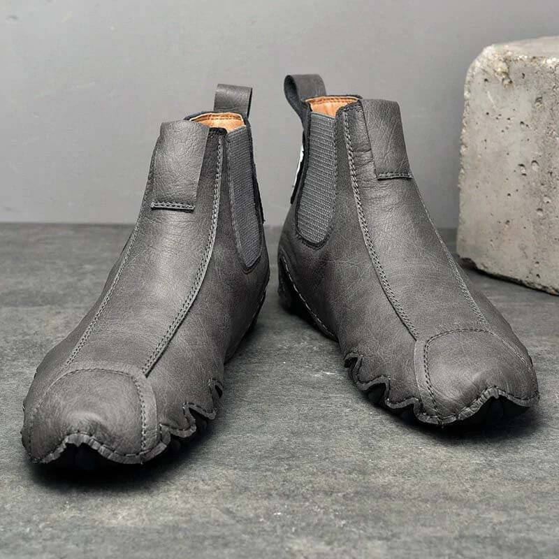 Men's Leather Breathable Hand Seams Soft Octopussy Sole Slip On Trendy casual shoes