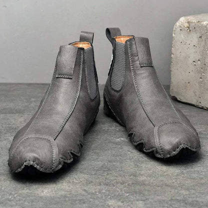 Men's Leather Breathable Hand Seams Soft Octopussy Sole Slip On Trendy casual shoes