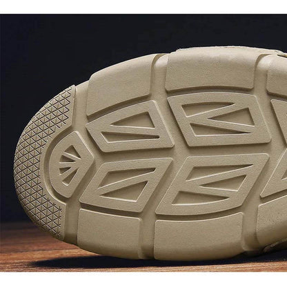 Stivali da uomo invernale in pelle scamosciata con stivali alla caviglia in pelliccia