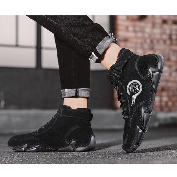 kaegreel handmade leather shoes boots 31424 black