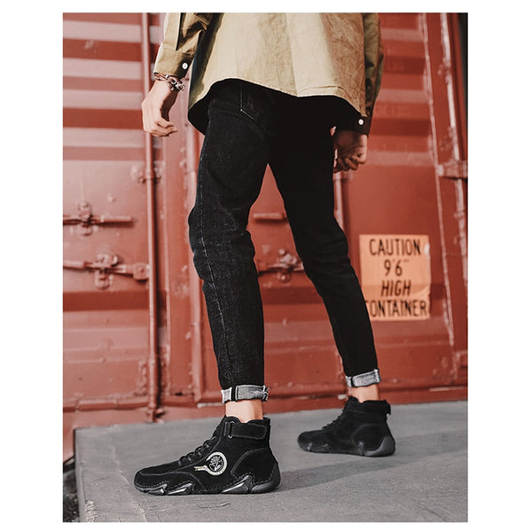 kaegreel handmade leather shoes boots 31424 black