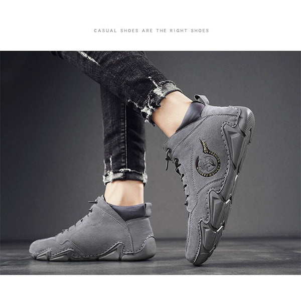 kaegreel handmade leather shoes boots 31424 grey plush 