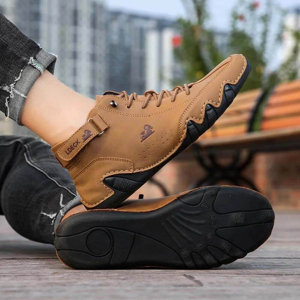 Men Women Velcro Suede High Boots Beck Barefoot Shoes (Unisex)