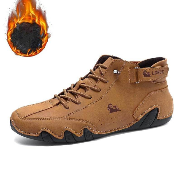 Men Women Velcro Suede High Boots Beck Barefoot Shoes (Unisex)