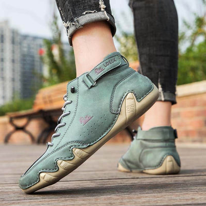 Femmes Velcro Suede High Boots Beck Shoes