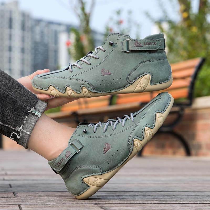 Femmes Velcro Suede High Boots Beck Shoes