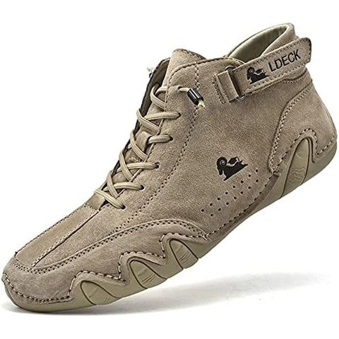 Men Women Velcro Suede High Boots Beck Shoes (Unisex) (BOGO) (Discount auto-applies with 2 pairs in the cart.)