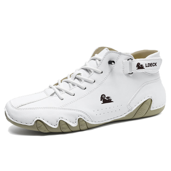 kaegreel handmade leather shoes boots 31425 white