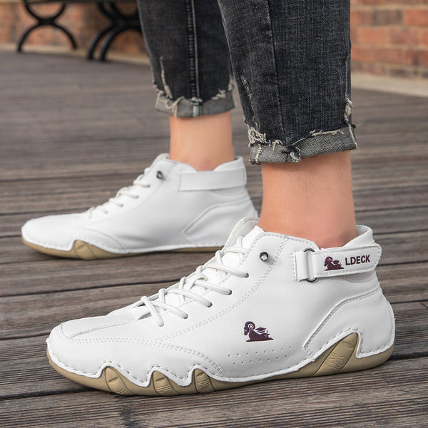 kaegreel handmade leather shoes boots 31425 white