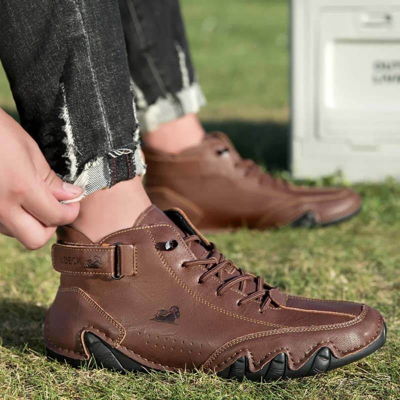 Hommes femmes Velcro Suede High Boots Beck Shoes (Unisex) (Copie)