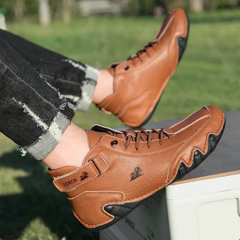 Hommes femmes Velcro Suede High Boots Beck Shoes (Unisex) (Copie)