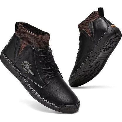 Mares di cuoio da uomo Fashion Casual Slip Driver Loafer Stivali caviglia Chukka per uomini