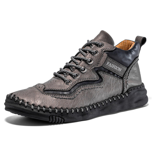 kaegreel handmade leather shoes boots 31483 gray