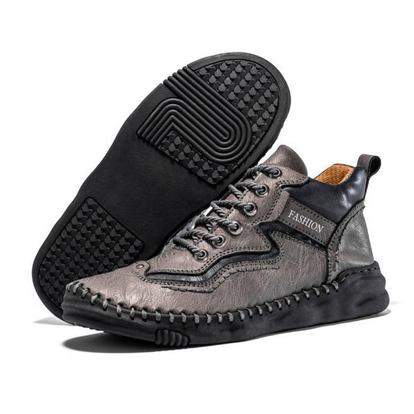 kaegreel handmade leather shoes boots 31483 gray