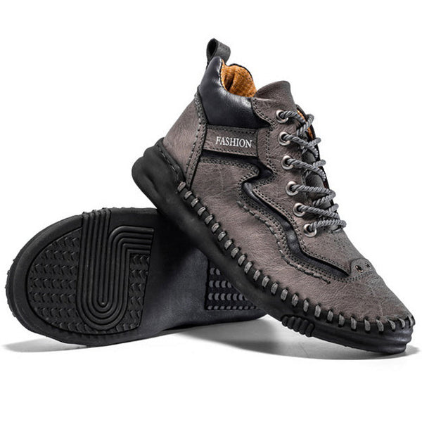 kaegreel handmade leather shoes boots 31483 gray