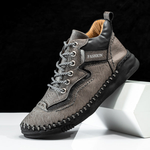 kaegreel handmade leather shoes boots 31483 gray