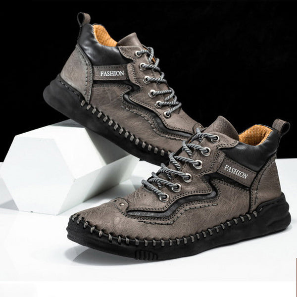 kaegreel handmade leather shoes boots 31483 gray