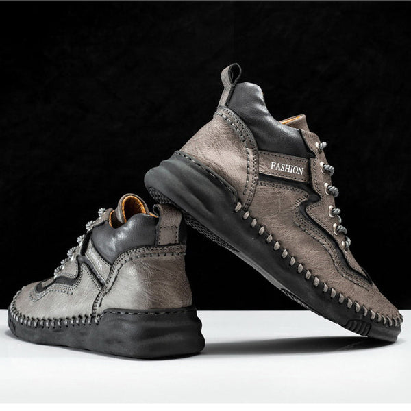 kaegreel handmade leather shoes boots 31483 gray