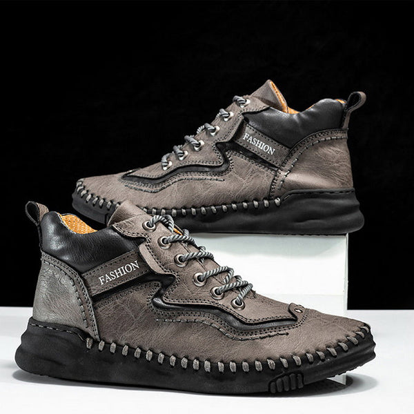 kaegreel handmade leather shoes boots 31483 gray