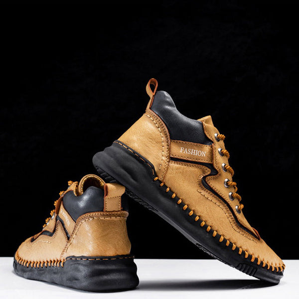 kaegreel handmade leather shoes boots 31483 yellow 