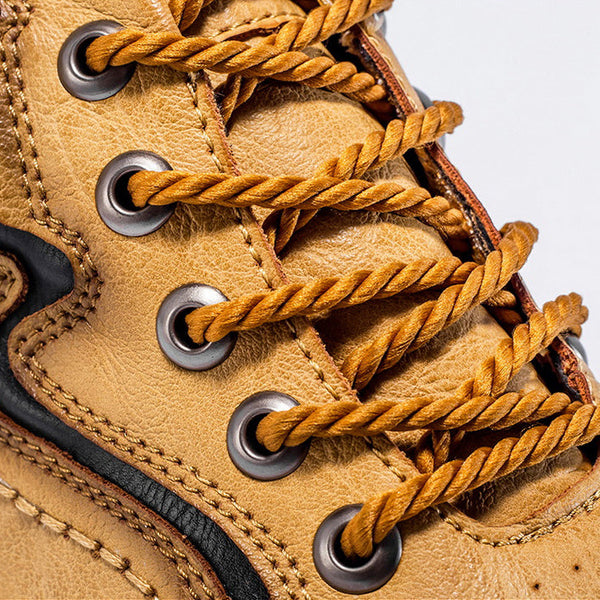 kaegreel handmade leather shoes boots 31483 yellow 