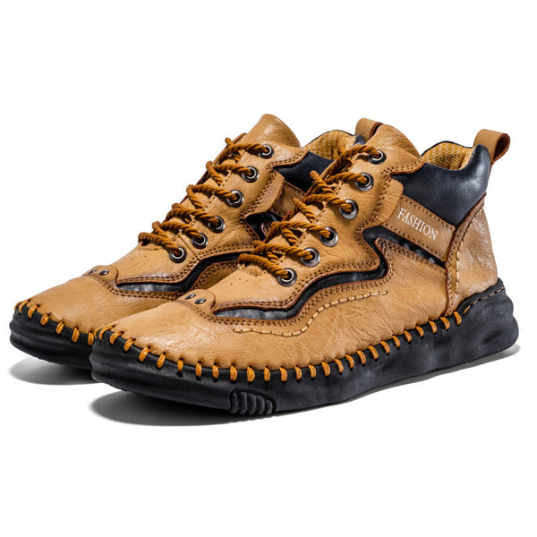 kaegreel handmade leather shoes boots 31483 yellow 