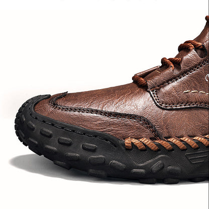 跨境爆款大码男鞋出口马丁靴 2025 春季新款大码休闲鞋加绒男士短靴