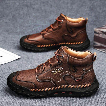 跨境爆款大码男鞋出口马丁靴 2025 春季新款大码休闲鞋加绒男士短靴