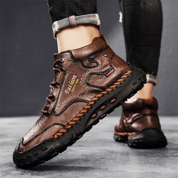 kaegreel handmade leather shoes boots 31563 dark brown