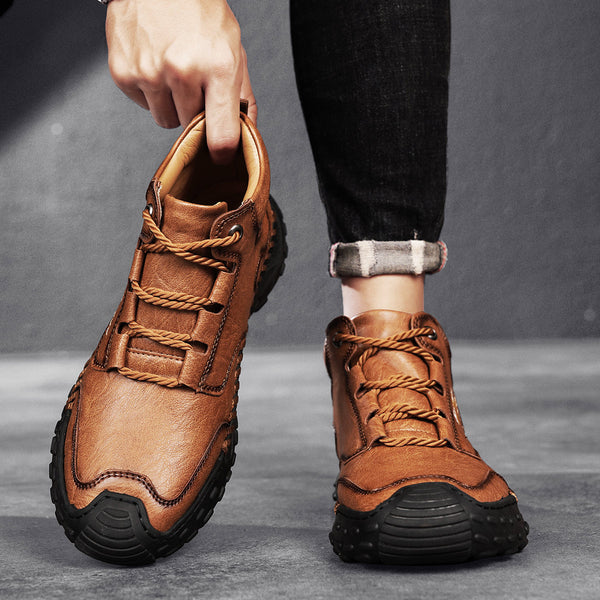 kaegreel handmade leather shoes boots 31563 light brown