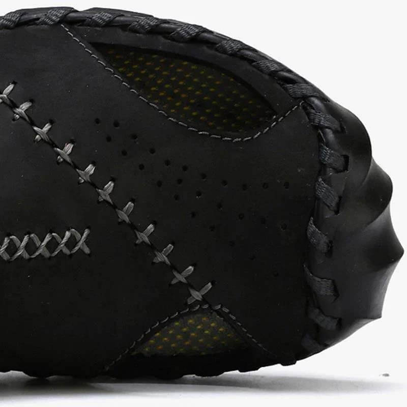 Kaegreel Hombre Puntotear Hombre Cuero No Slip Outdoor Casual Playa Sandalias