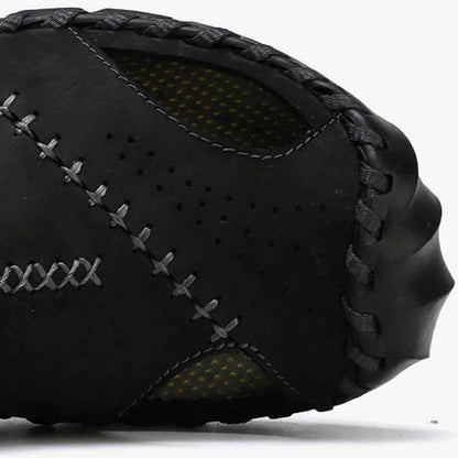 Kaegreel Hombre Puntotear Hombre Cuero No Slip Outdoor Casual Playa Sandalias