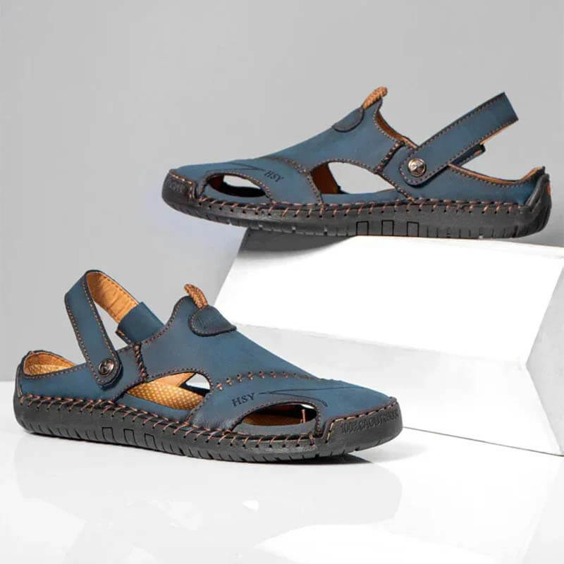 Kaegreel Men's Summer Main Couture Soft Outdoor Fermé Beat Beat Beach Sandales Pantoufles