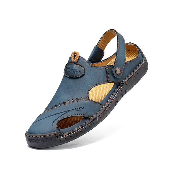 kaegreel handmade leather shoes sandals slippers 31140 blue