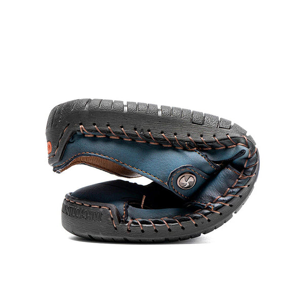 kaegreel handmade leather shoes sandals slippers 31140 blue
