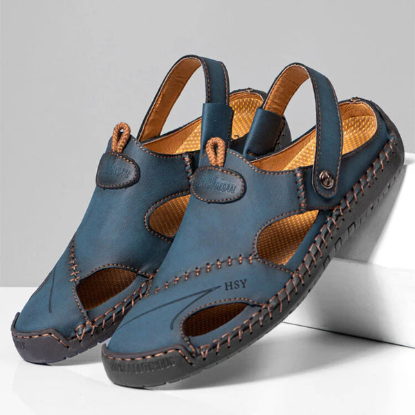 kaegreel handmade leather shoes sandals slippers 31140 blue